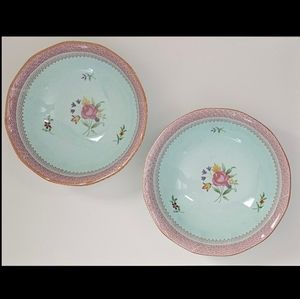 Adams Calyx Ware bowl English Ironstone 1657 England Lowestoft